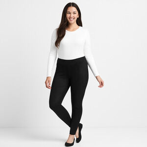 NWT Andrew Marc Faux Suede Pull-On Pants – Size Small – Super Soft Black Stretch